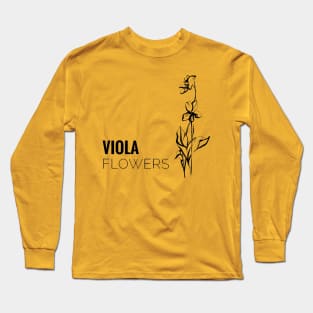 Viola flowers Long Sleeve T-Shirt